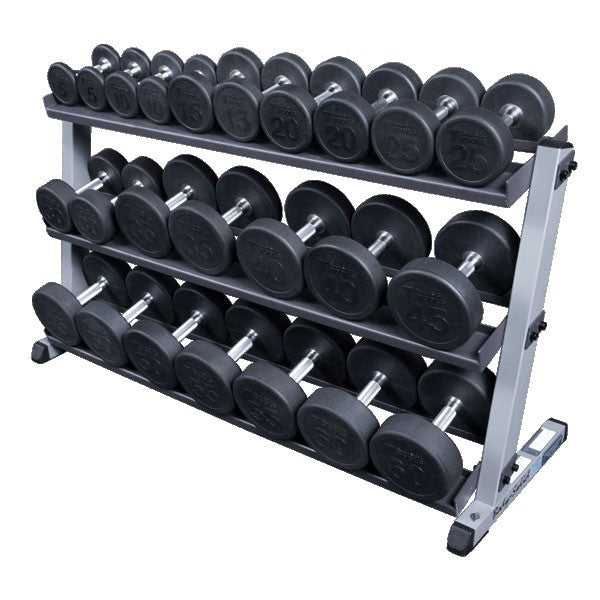 Body Solid Pro 3-Tier Horizontal Dumbbell Rack GDR603 - GymBasis Store
