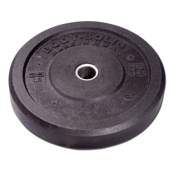 Body Solid 45 lb Premium Bumper Plates - PAIR - GymBasis Store