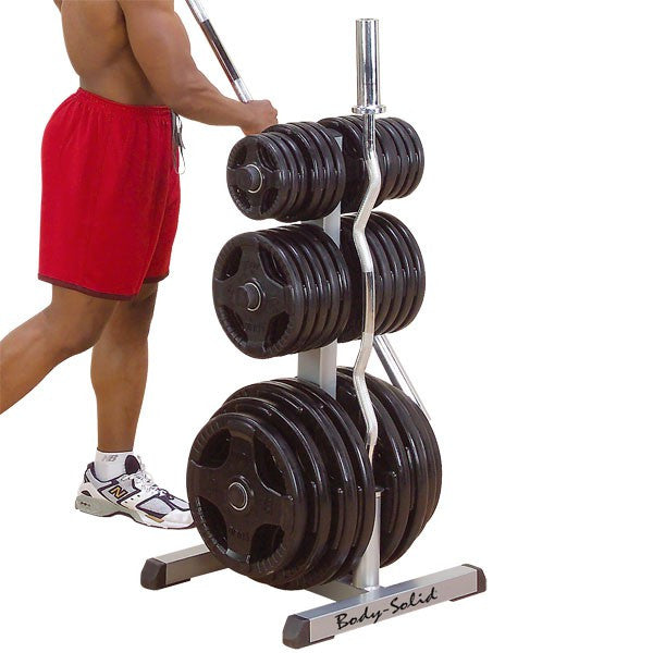 Body Solid Olympic Weight Tree & Barbell Holder GOWT - GymBasis Store
