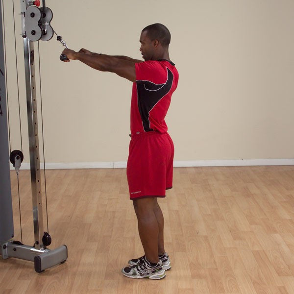 Body Solid Pro Grip Revolving Straight Bar Cable Attachment - GymBasis Store