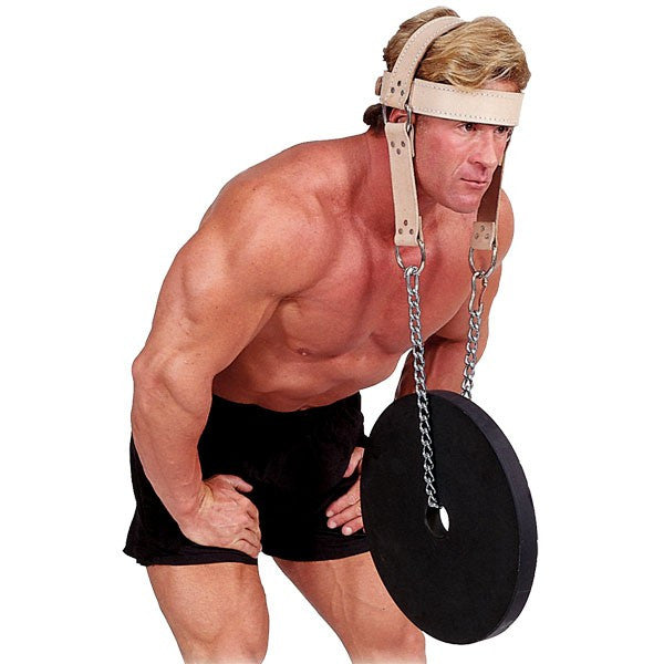 Body Solid Leather Weight Lifting Head Harness MA307V - GymBasis Store