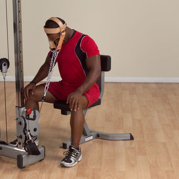 Body Solid Leather Weight Lifting Head Harness MA307V - GymBasis Store