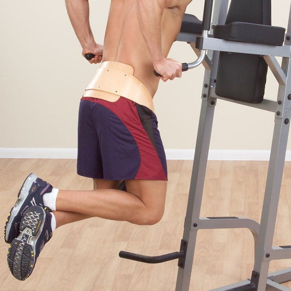 Body Solid Leather Dip Belt with Chain MA330 - GymBasis Store