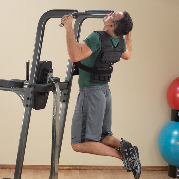 Body Solid Fusion Vertical Knee Raise, Dip and Pull Up Station FCD - GymBasis Store