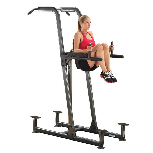 Body Solid Fusion Vertical Knee Raise, Dip and Pull Up Station FCD - GymBasis Store