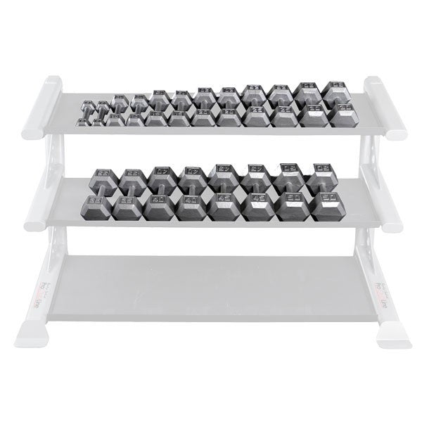Body Solid 5-30 lb Rubber Coated Hex Dumbbell Set (Pairs) - GymBasis Store