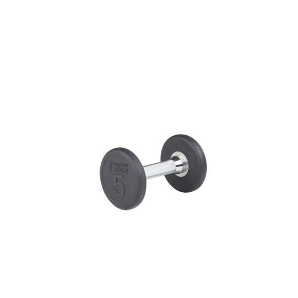 Body Solid 5-50 lb Round Rubber Coated Pro-Style Dumbbell Set - GymBasis Store