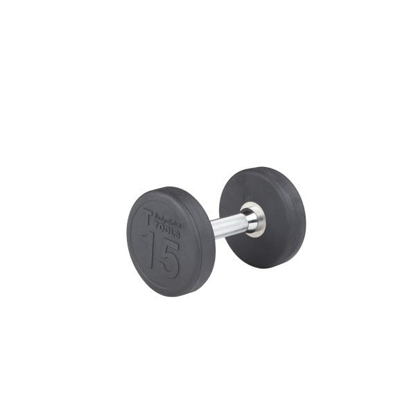 Body Solid 5-50 lb Round Rubber Coated Pro-Style Dumbbell Set - GymBasis Store