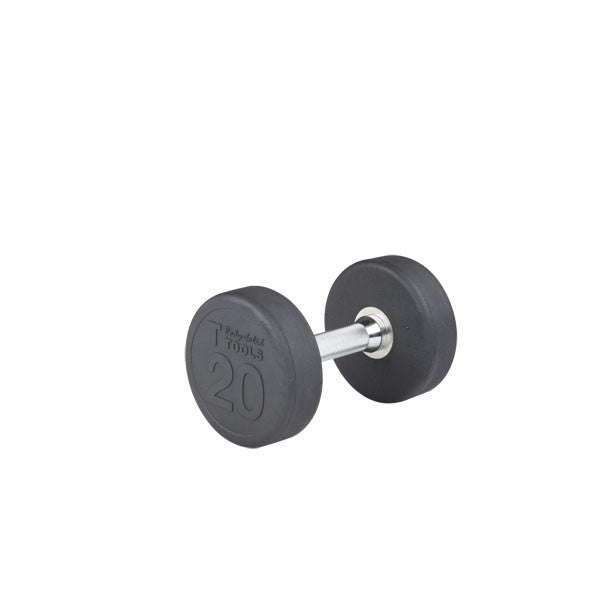 Body Solid 5-50 lb Round Rubber Coated Pro-Style Dumbbell Set - GymBasis Store