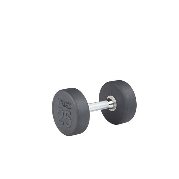 Body Solid 5-50 lb Round Rubber Coated Pro-Style Dumbbell Set - GymBasis Store
