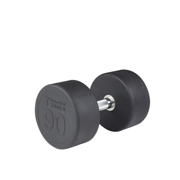 Body Solid 80-100 lb Round Rubber Coated Pro-Style Dumbbell Set - GymBasis Store