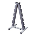 Body Solid 5-30 lb Rubber Hex Dumbbell Set with Rack - GymBasis Store