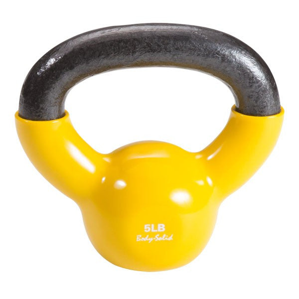 Body Solid 70 lb Vinyl Dipped Kettlebell Set - GymBasis Store
