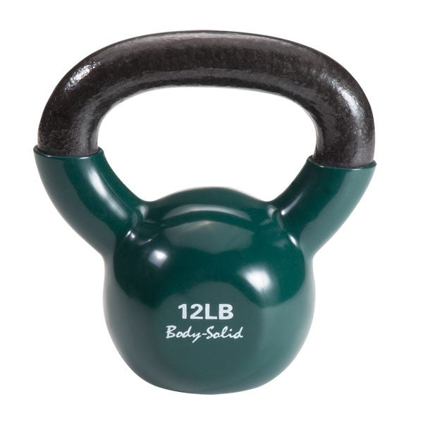 Body Solid 70 lb Vinyl Dipped Kettlebell Set - GymBasis Store