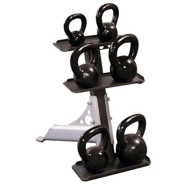 Body Solid 5-30 lb Kettlebell Set with Rack - GymBasis Store