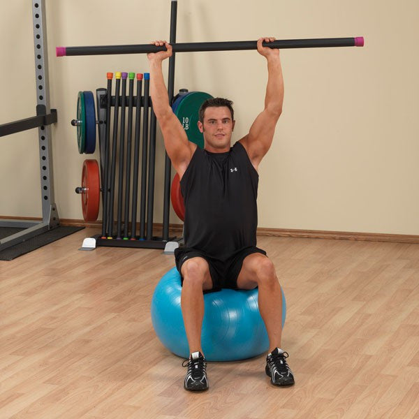 Body Solid 55 cm Anti-Burst Exercise Stability Ball - GymBasis Store