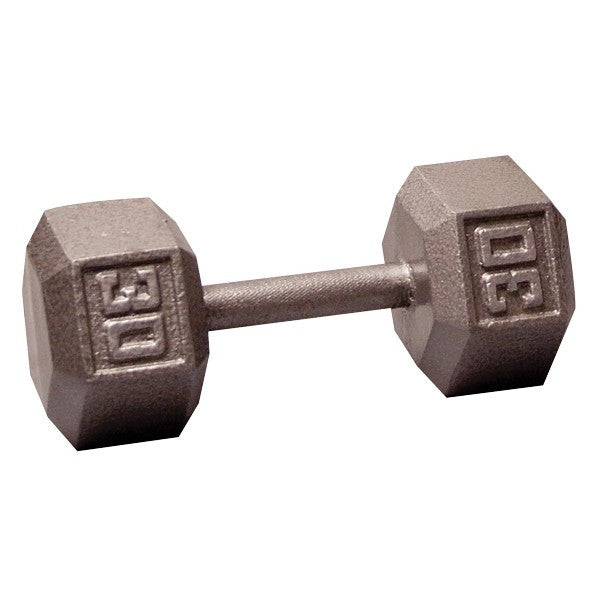 Body Solid 5-50 lb Gray Hex Dumbbell Set with GDR60 PRO 2 Tier Dumbbell Rack - GymBasis Store