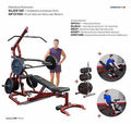 Body-Solid GLGS100P4 Leverage Corner Gym 455lbs Fully Loaded w/ attach. - GymBasis Store
