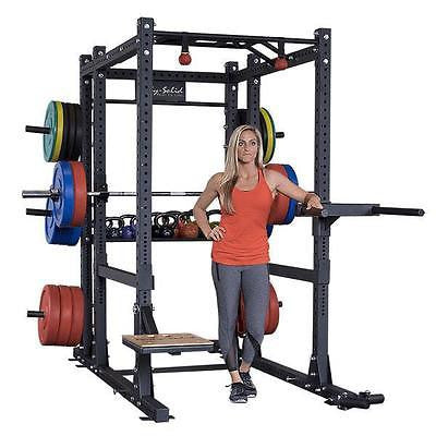Body-Solid SPR1000 Commercial Power Rack with Rear Extension - GymBasis Store