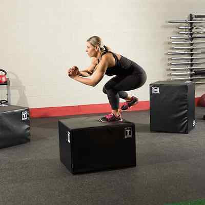 Body-Solid BSTSPBOX Soft -Sided 3-Way Plyo Box - 20", 24", 30" - GymBasis Store