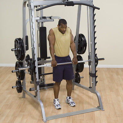 Body-Solid Series 7 Linear Bearing Half Cage Smith Machine GS348Q - GymBasis Store