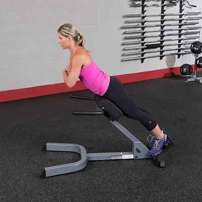 Body-Solid GHYP345 Adjustable 45 Degree Hyperextension Back Bench - GymBasis Store