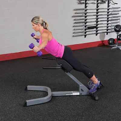 Body-Solid GHYP345 Adjustable 45 Degree Hyperextension Back Bench - GymBasis Store