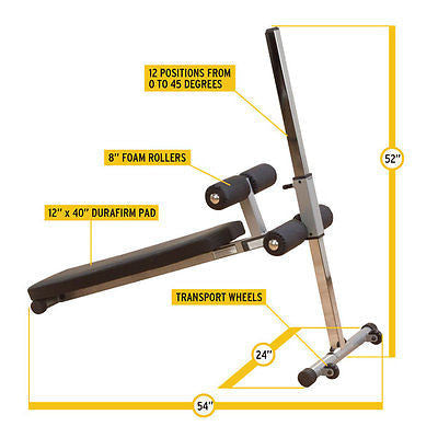 Body Solid GAB60 Pro-Style Ab Board - GymBasis Store