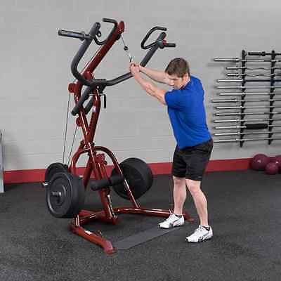 Body-Solid GLGS100P4 Leverage Corner Gym 255lbs plates and attachments - GymBasis Store
