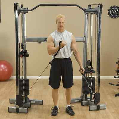 Body-Solid GDCC210 Compact Functional Trainer Machine with stacks (160 lb | 210 lb | 300 lb) - GymBasis Store