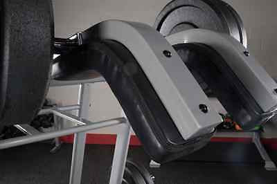 BODY-SOLID SLS500 Leverage Squat Calf Raise +240lb rubber bumper plates - GymBasis Store