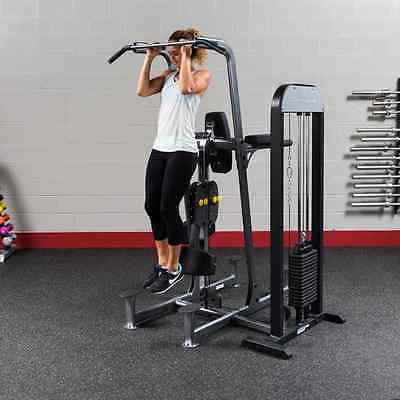 Body-Solid FCD-STK VKR FCD 310 lb Weight Assist Pull Up Dip Power Tower - GymBasis Store