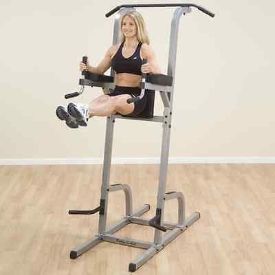 Body-Solid GVKR82 Vertical Knee Raise Chin Pull Up Dip VKR Power Tower - GymBasis Store