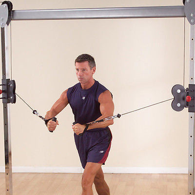Body-Solid Set: GDCC250 Cable Crossover | GLPH1100 Leg Press 360lb Hack Squat - GymBasis Store