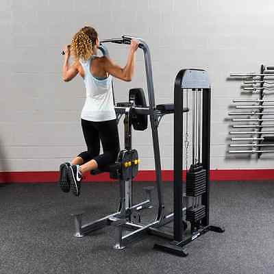 Body-Solid FCD-STK VKR FCD 310 lb Weight Assist Pull Up Dip Power Tower - GymBasis Store