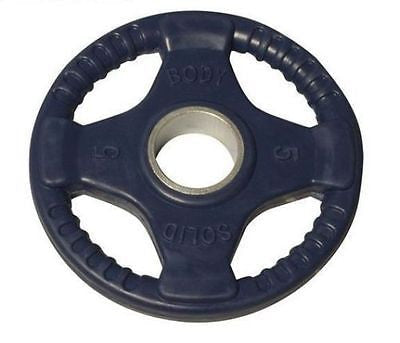 Body-Solid Set 255lbs. of Colored Rubber Grip Olympic Weight Plates 2.5-45lb. - GymBasis Store