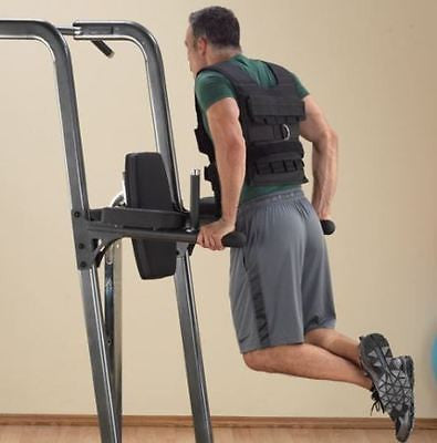 Body-Solid FCD VKR Vertical Knee Raise, Dip and Chin Pull Up Station - GymBasis Store