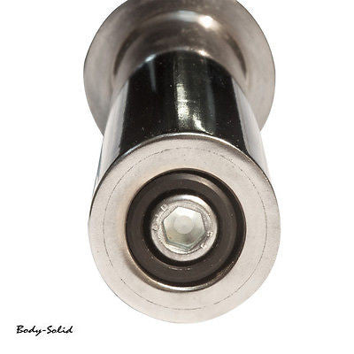 Olympic 7' Barbell weight chrome Bar 2", 44lbs - Body Solid OB86 (600 lbs. cap.) - GymBasis Store