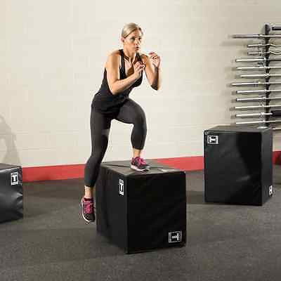 Body-Solid BSTSPBOX Soft -Sided 3-Way Plyo Box - 20", 24", 30" - GymBasis Store