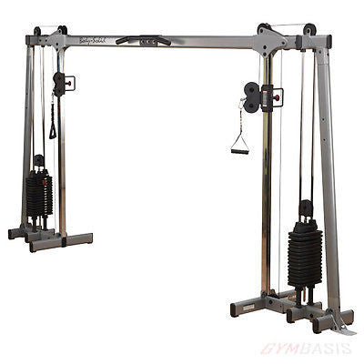 Body-Solid Set GLPH1100 Leg Press 160lb Hack Squat + GDCC250 Cable Crossover - GymBasis Store