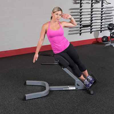 Body-Solid GHYP345 Adjustable 45 Degree Hyperextension Back Bench - GymBasis Store