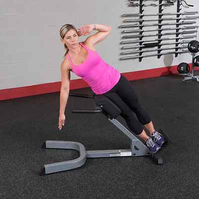Body-Solid GHYP345 Adjustable 45 Degree Hyperextension Back Bench - GymBasis Store