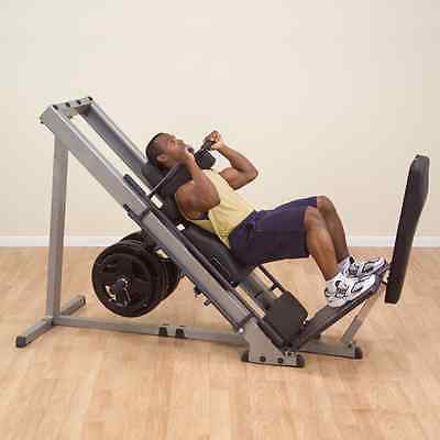 Body-Solid GLPH1100 Leg Press & Hack Squat + 355 lbs Rubber Grip Plates - GymBasis Store