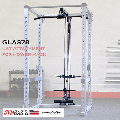 Body-Solid GLA378 Lat Attachment / option for GPR378 power rack - GymBasis Store