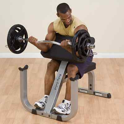 Body-Solid GPCB329 Seated Arm Preacher Curl Bench Isolated Biceps - GymBasis Store