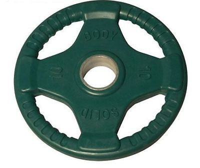 Body-Solid Set 255lbs. of Colored Rubber Grip Olympic Weight Plates 2.5-45lb. - GymBasis Store