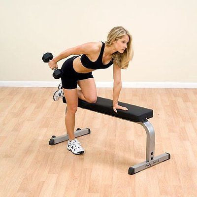 Body-Solid GFB350 Commercial Rated Flat Dumbbell Weight Lifting Bench - GymBasis Store