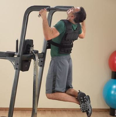 Body-Solid FCD VKR Vertical Knee Raise, Dip and Chin Pull Up Station - GymBasis Store