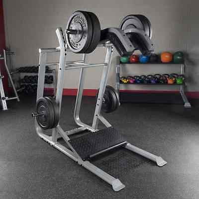 BODY-SOLID SLS500 Leverage Squat Calf Raise +240lb rubber bumper plates - GymBasis Store