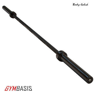 Olympic 7' Barbell weight Bar 2" (black) 44lbs - Body Solid OB86B - GymBasis Store